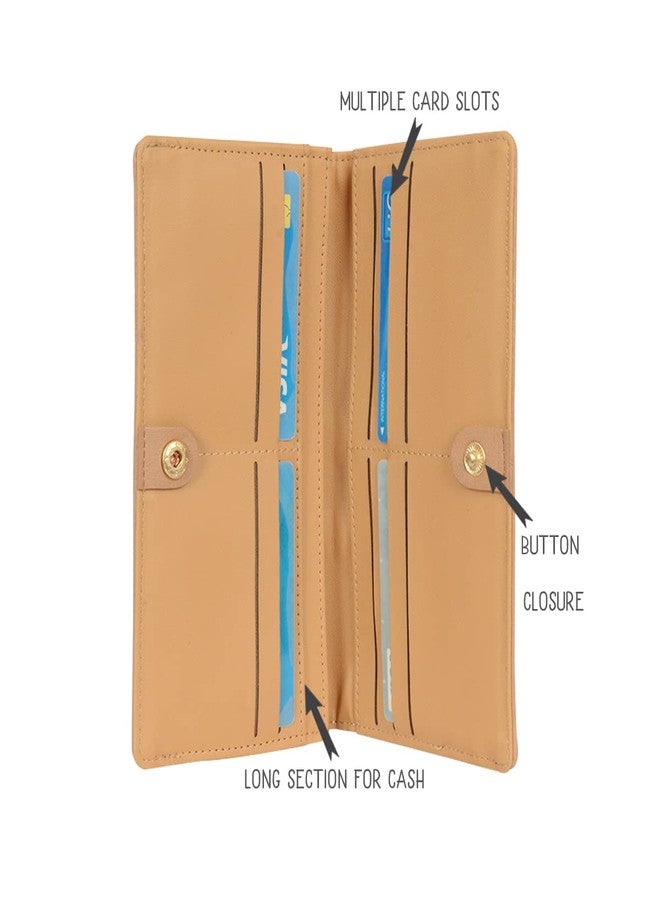 Baggit Women Beige Wallet Large Size | Ladies Stylish Purse Bag | Credit Card Money Holder - Image 5